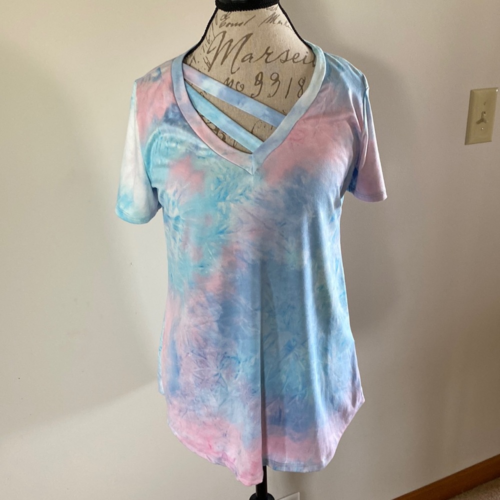 Darling White Birch cotton candy color Tshirt size M